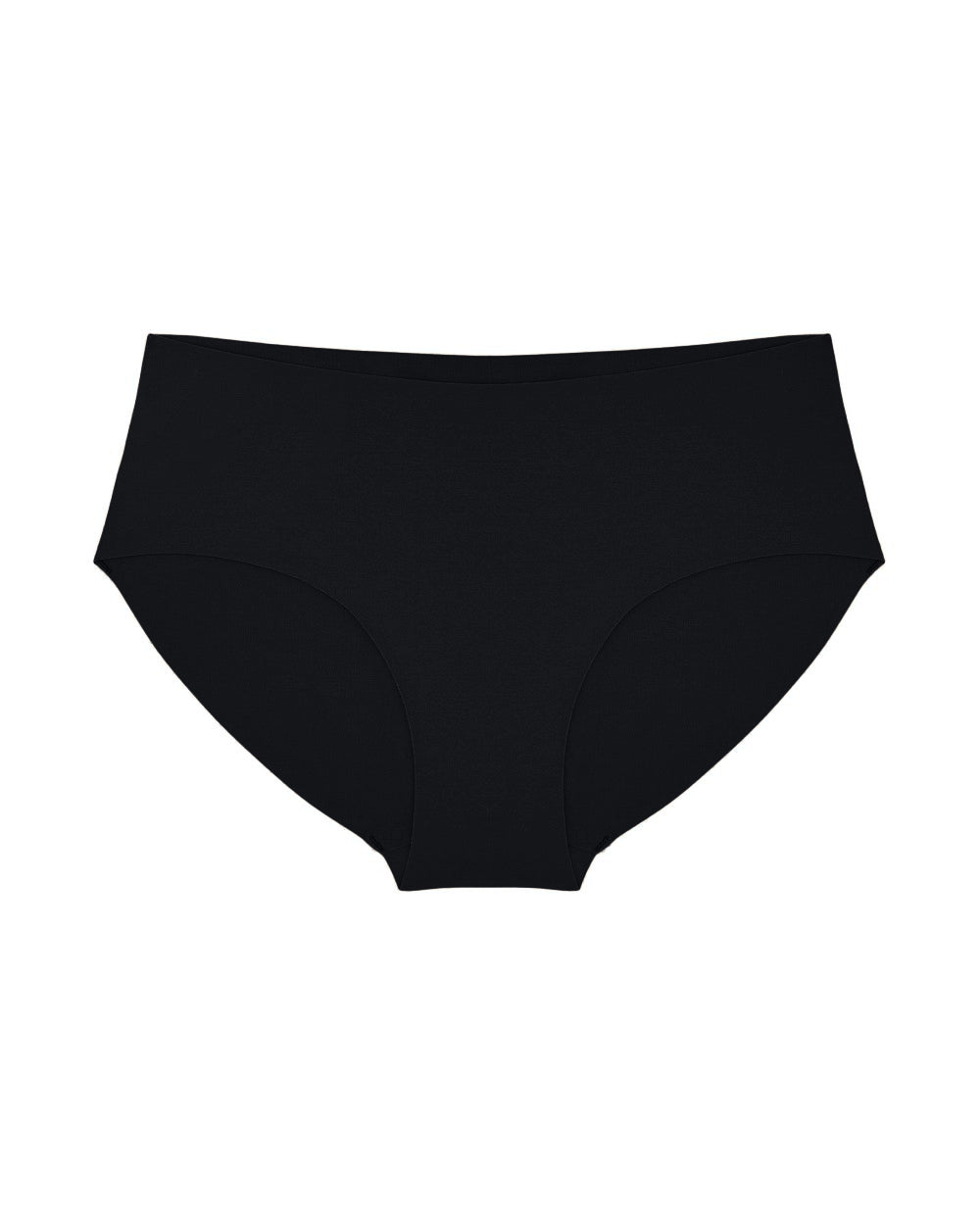 Women's organic cotton Mid Rise Bikini underwear in color black