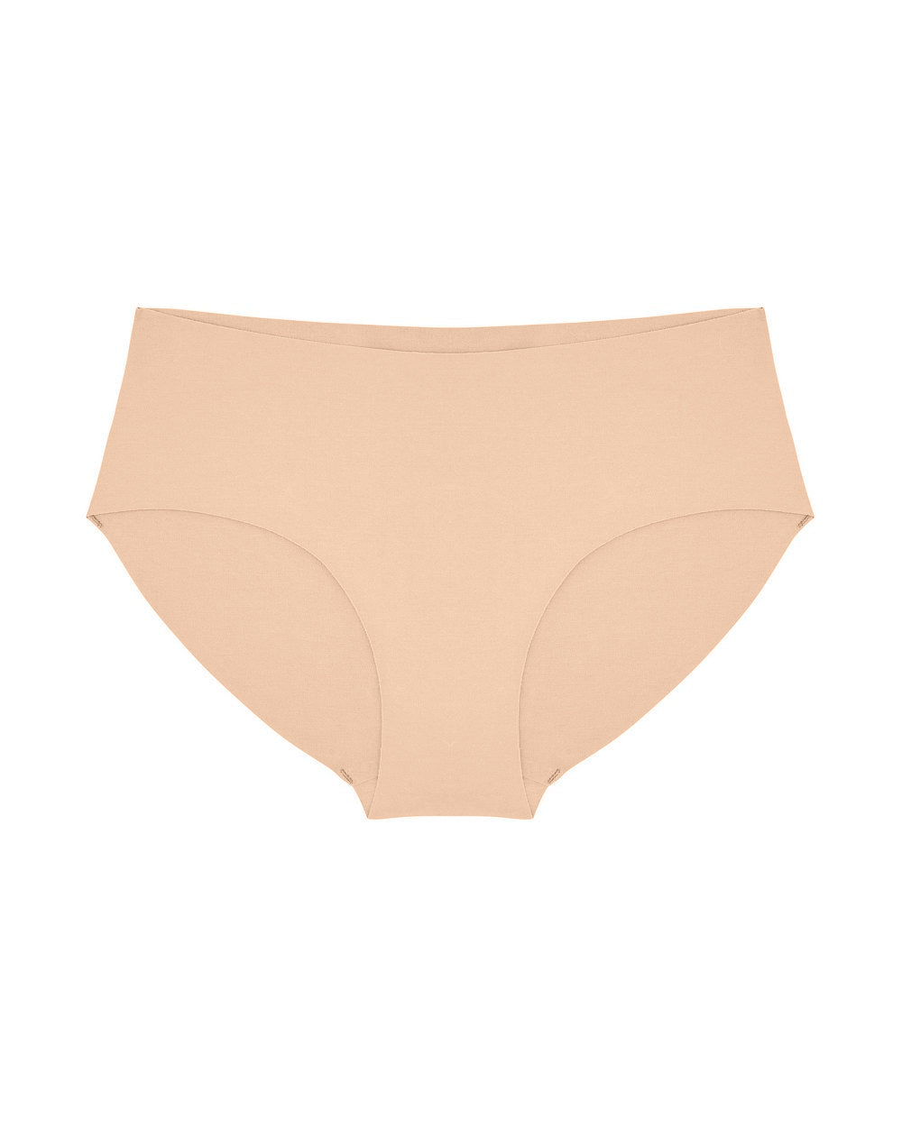 Women wearing organic cotton Mid Rise Bikini in colour skin
