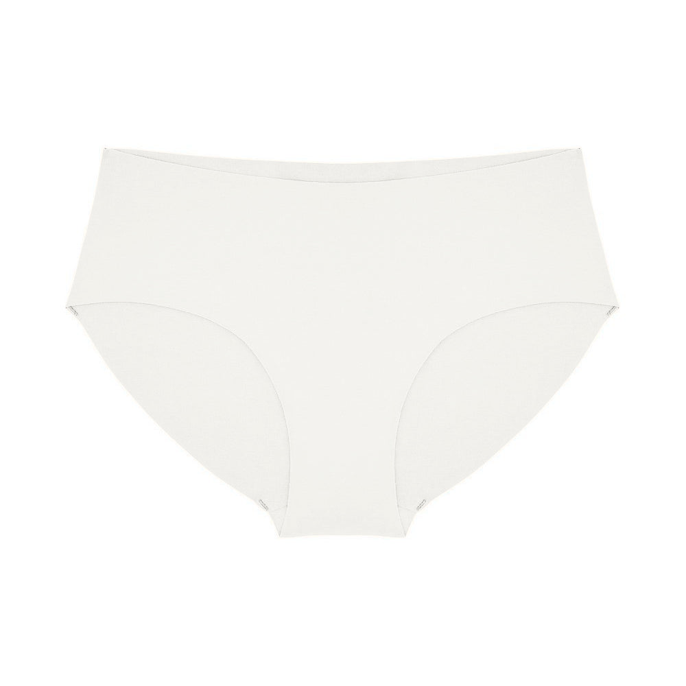 Organic Cotton Mid Rise Bikini Underwear in colour White