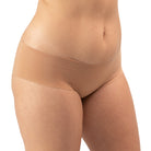 Women's Organic Cotton Low Rise Hipster underwear in color Sand - Side View
