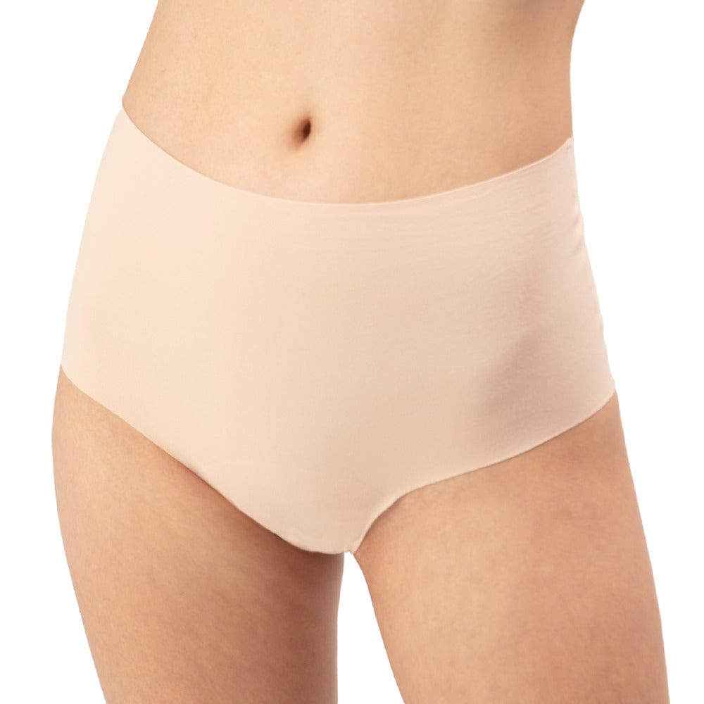 High Waist Hipster in Organic Cotton No Show in color Pale - Front View