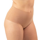High Waist Hipster in Organic Cotton No Show in color Sand - Side View