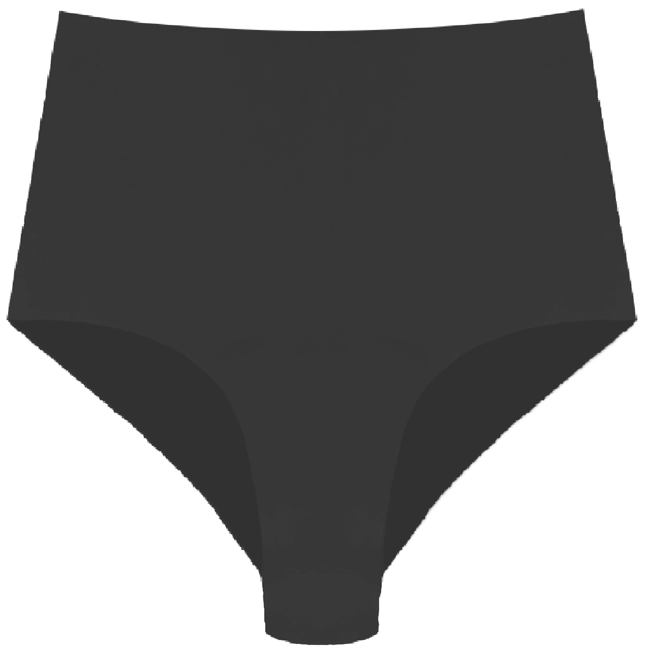 High Waist Hipster in Organic Cotton No Show in color Black