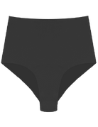 High Waist Hipster in Organic Cotton No Show in color Black