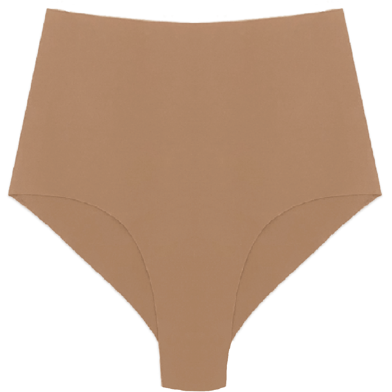High Waist Hipster in Organic Cotton No Show in color Tan