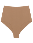 High Waist Hipster in Organic Cotton No Show in color Tan