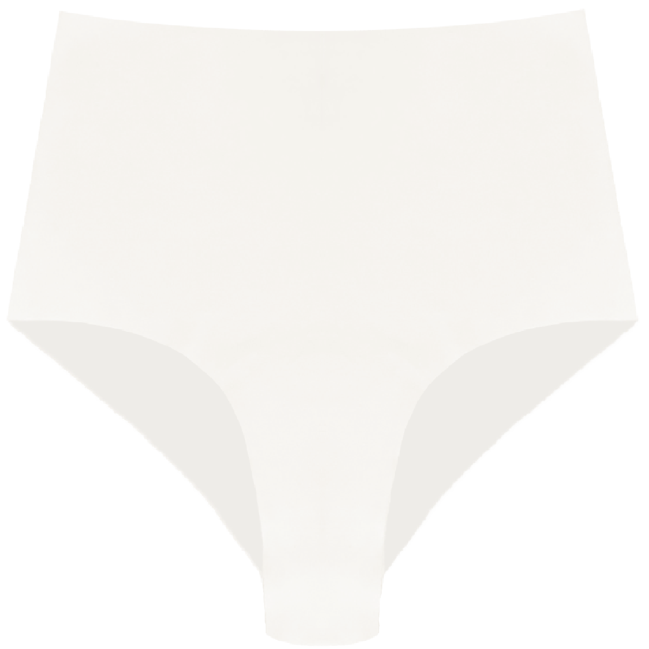 High Waist Hipster in Organic Cotton No Show in color White