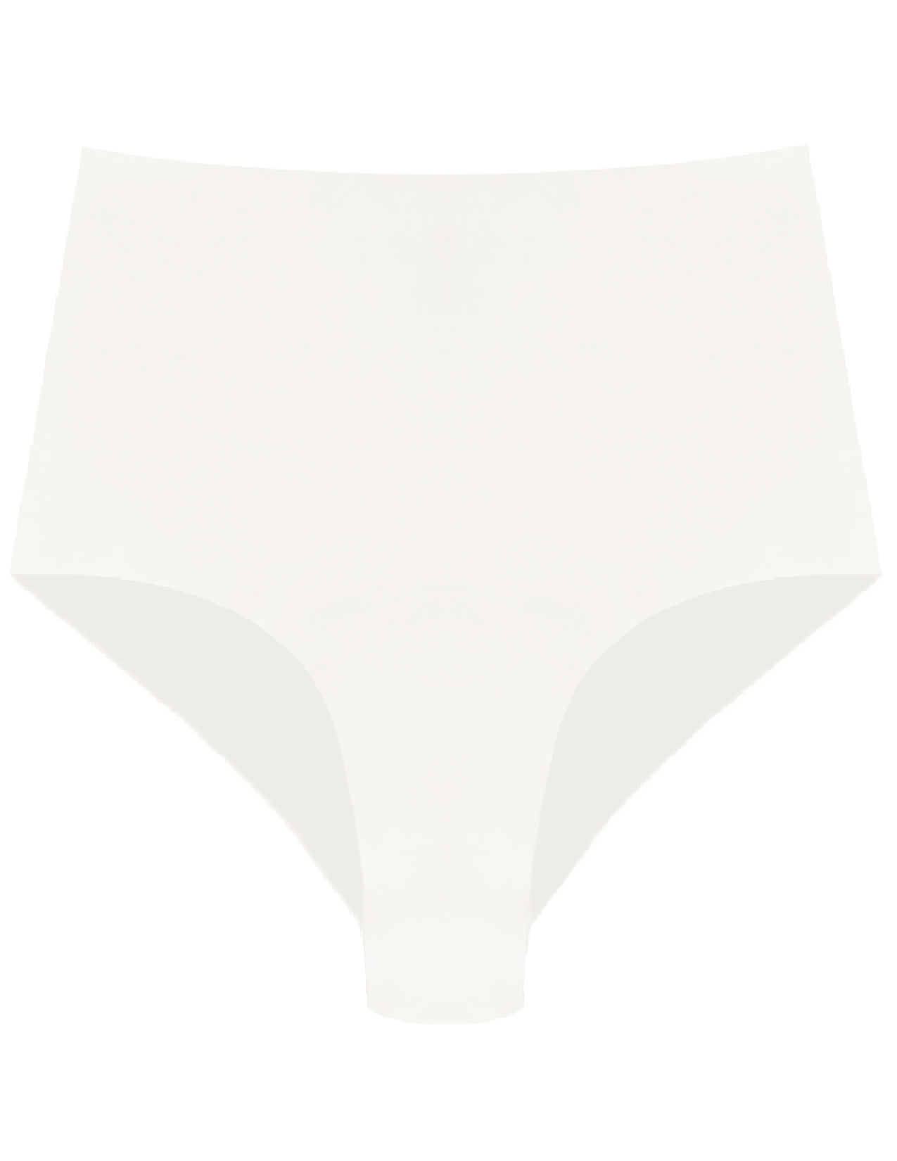 High Waist Hipster in Organic Cotton No Show in color White