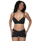 Women's Organic Cotton Shortie Underwear in color Black