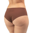 Women's Low Rise Hipster organic cotton underwear in color mocha  - back view