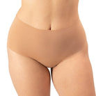 High Waist Hipster in Organic Cotton No Show in color Sand - Front View