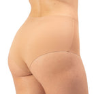 Women's High Waist Hipster organic cotton underwear in the color sand - back view