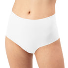 Women's High Waist Hipster organic cotton underwear in the color white - first view