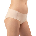 Women's Organic Cotton Mid Rise Bikini Underwear in color Pale - Side View