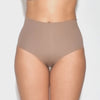 Women's High Waist Hipster organic cotton underwear in the color tan - video