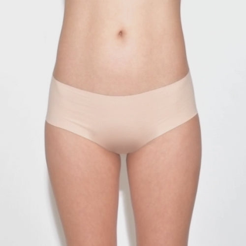 Women's Organic Cotton Mid Rise Bikini Underwear in color Pale - Video
