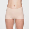 Women's Mid Rise Shortie  organic cotton underwear in color Pale- Front view