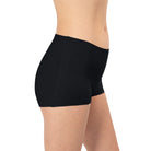 Women's Organic Cotton Shortie Underwear in color Black - Side View