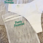 Panty Promise wash bag with white thong 